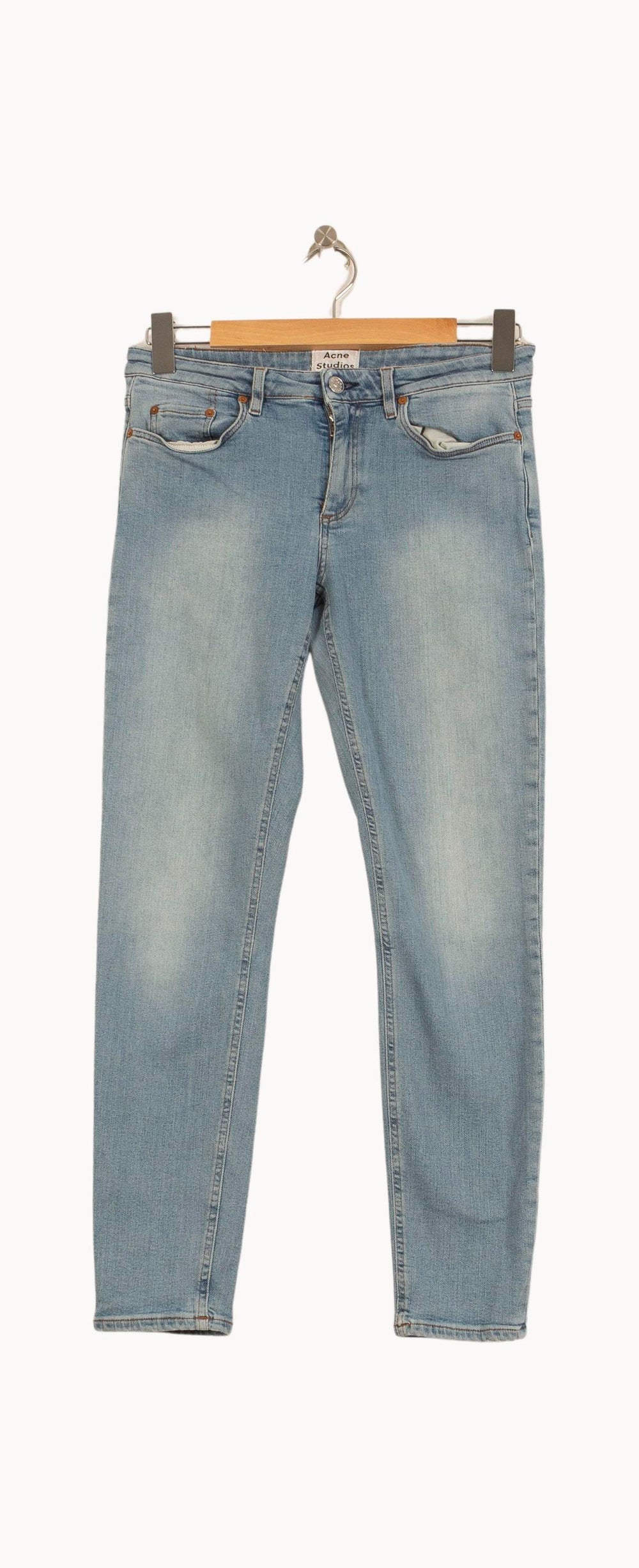 Jean Slim Bleu - Taille M/38 de la marque Acne Studios | PARAD63820 - Vendu par Paradigme - Image 2