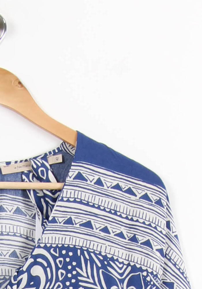 Combinaison Bleue et Blanche - Taille XL/42 de la marque La Fée Maraboutée | PARAD63847 - Vendu par Paradigme - Image 3
