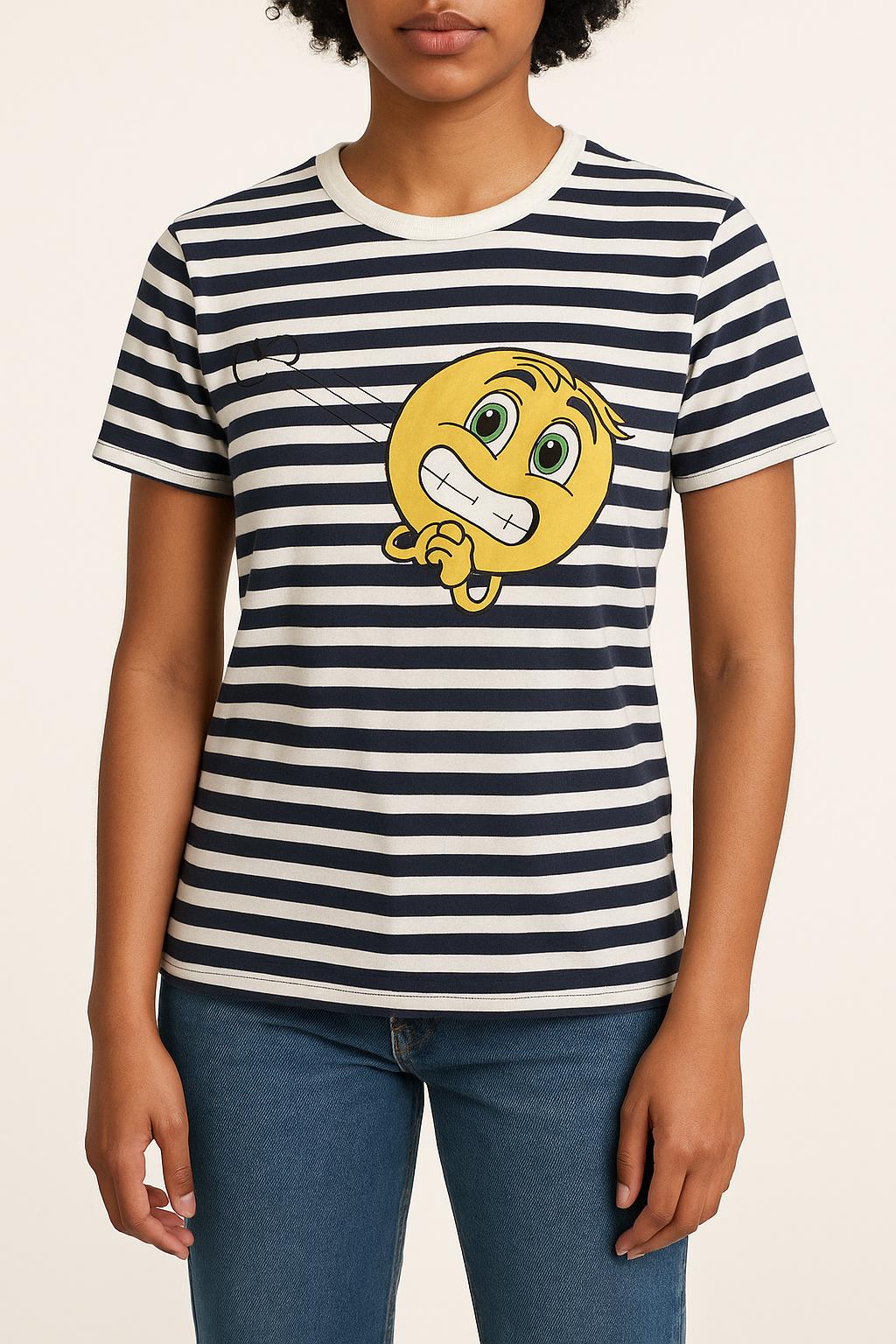Tee-shirt Rayé Bleu Marine et Blanc - Taille S/36 de la marque Paul & Joe Sister | PARAD63859 - Vendu par Paradigme - Image 1