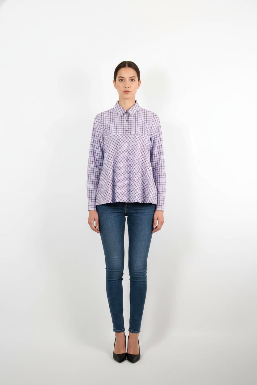 Chemise À Carreaux Bleue et Rouge - Taille M/38