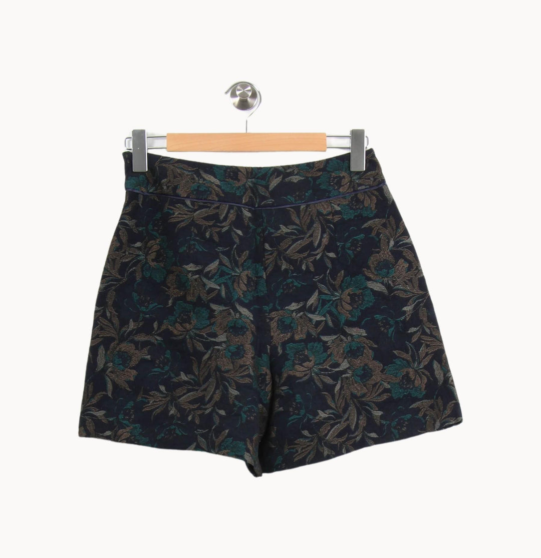 Short Fleuri Bleu et Marron - Taille M/38 de la marque One Step | PARAD63861 - Vendu par Paradigme - Image 4