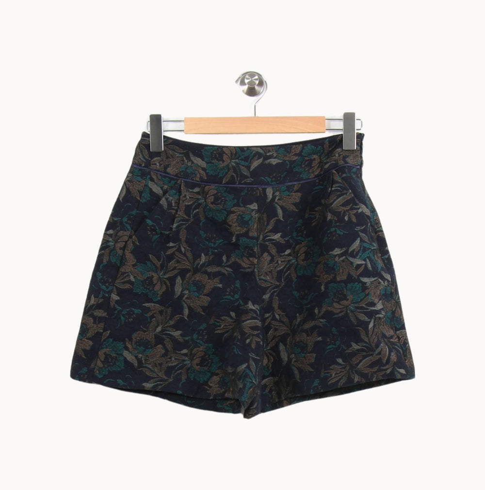 Short Fleuri Bleu et Marron - Taille M/38 de la marque One Step | PARAD63861 - Vendu par Paradigme - Image 2