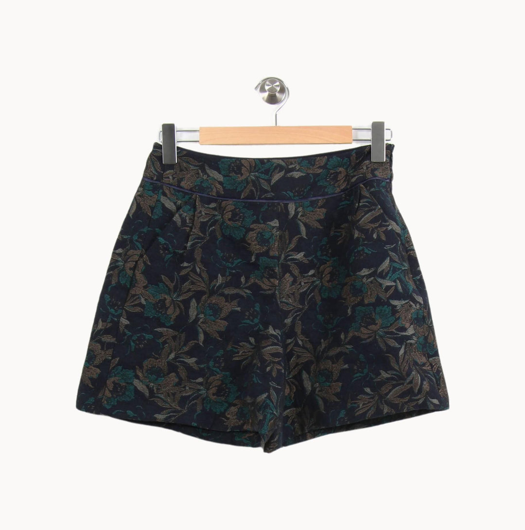 Short Fleuri Bleu et Marron - Taille M/38 de la marque One Step | PARAD63861 - Vendu par Paradigme - Image 2