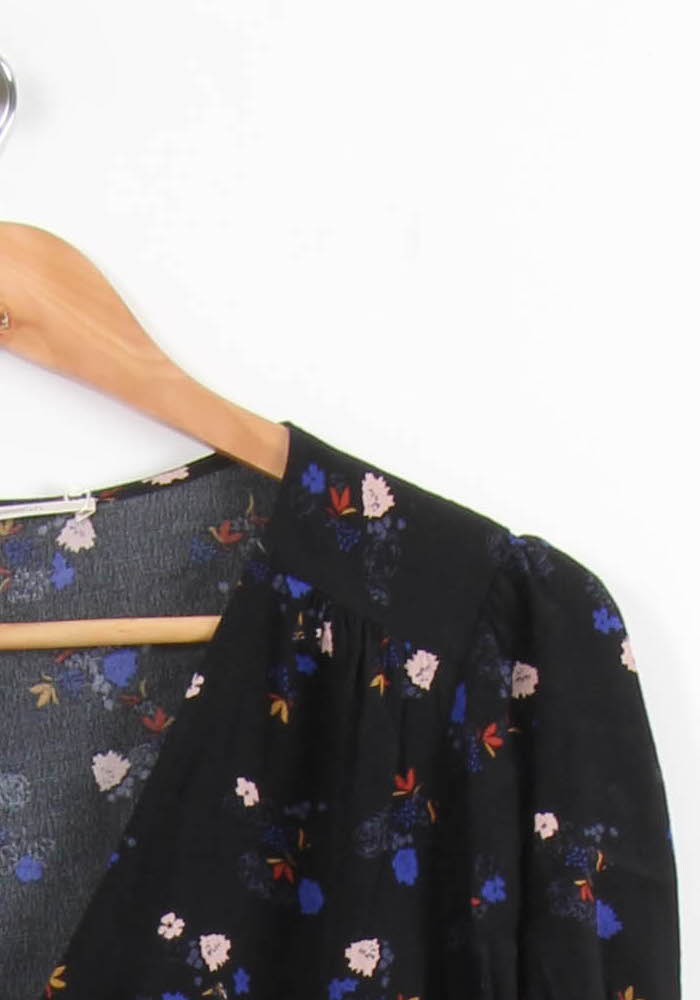 Blouse Noire et Fleurie - Taille L/40 de la marque Sessùn | PARAD63863 - Vendu par Paradigme - Image 3