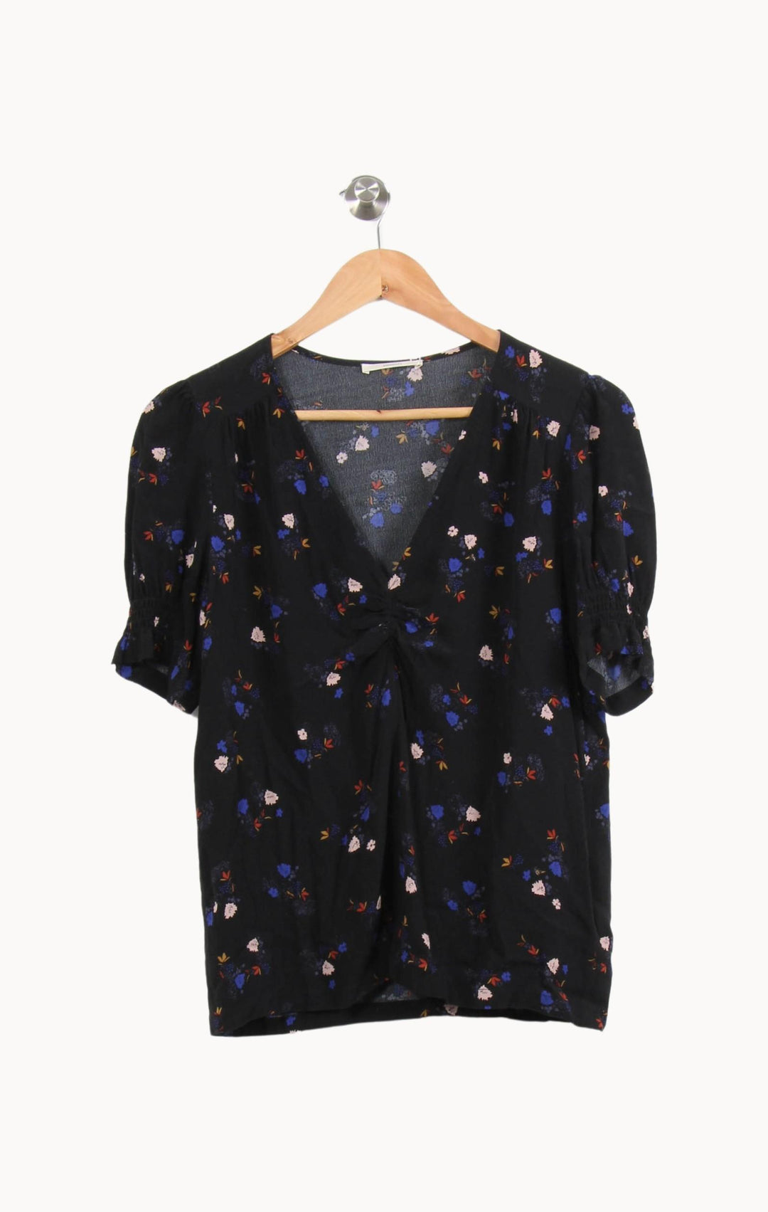 Blouse Noire et Fleurie - Taille L/40 de la marque Sessùn | PARAD63863 - Vendu par Paradigme - Image 2