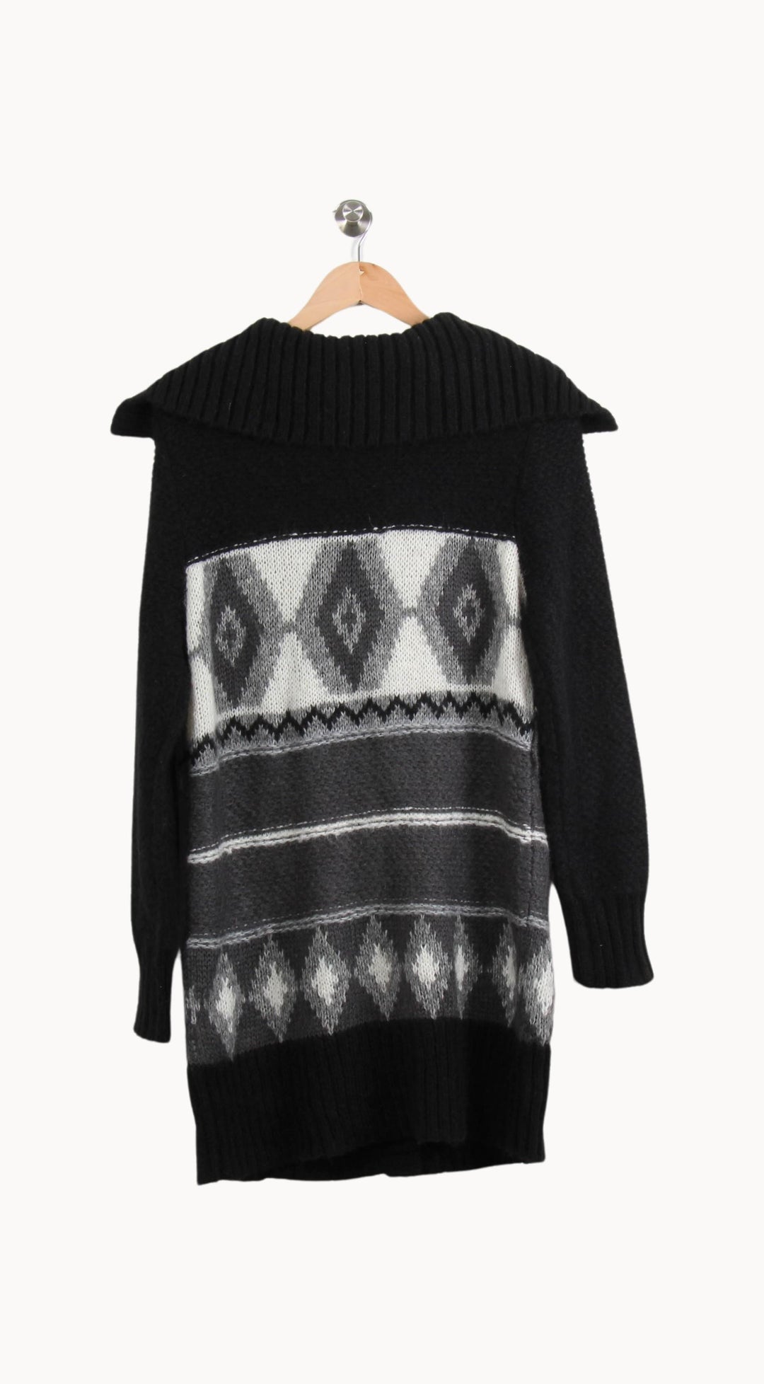 Cardigan Noir et Gris - Taille M/38 de la marque Derhy | PARAD63865 - Vendu par Paradigme - Image 4