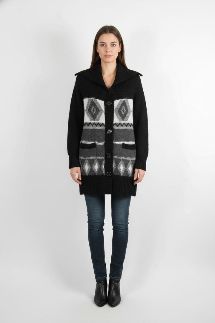Cardigan Noir et Gris - Taille M/38
