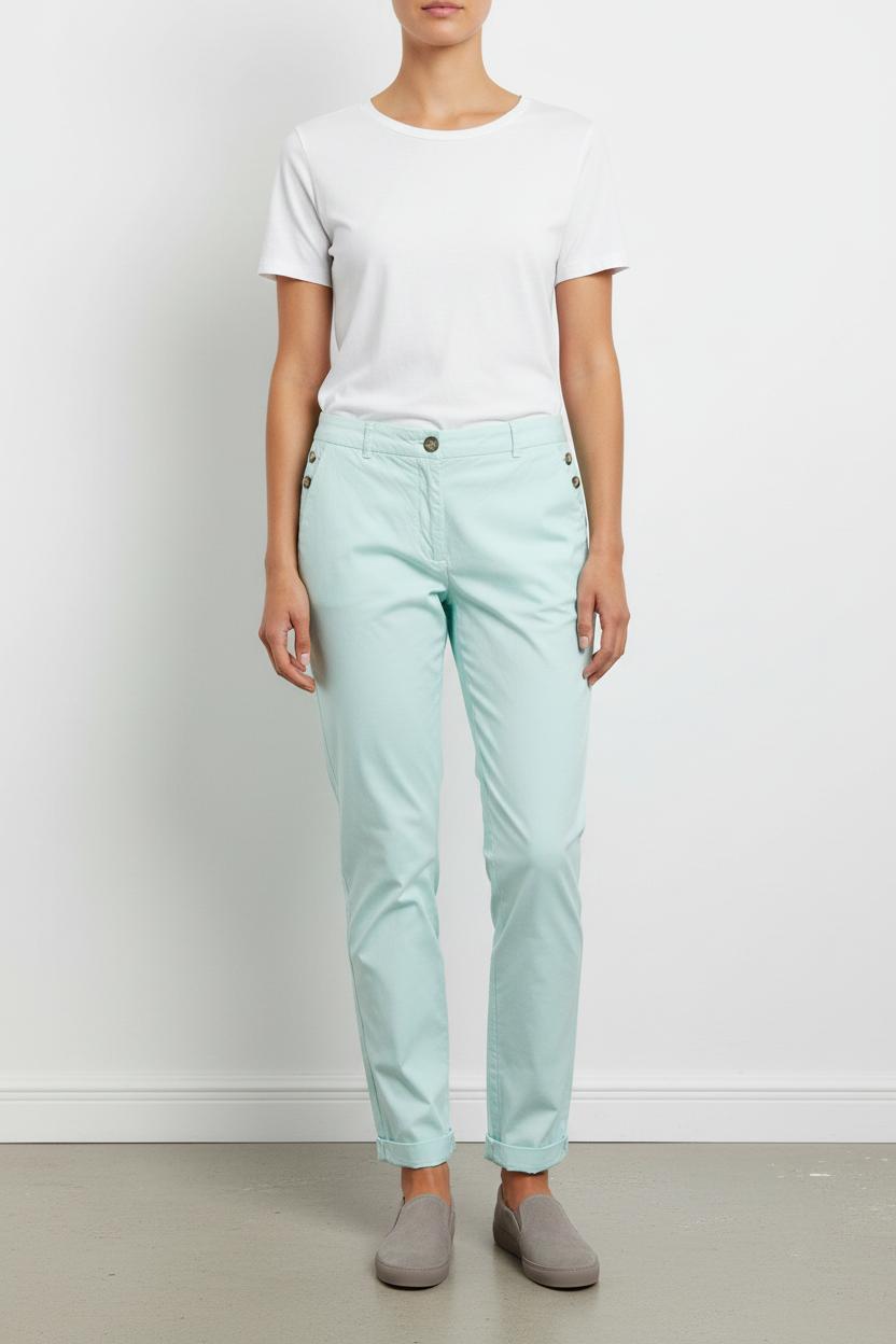 Pantalon Bleu Clair - Taille M/38 de la marque Caroll | PARAD63878 - Vendu par Paradigme - Image 1