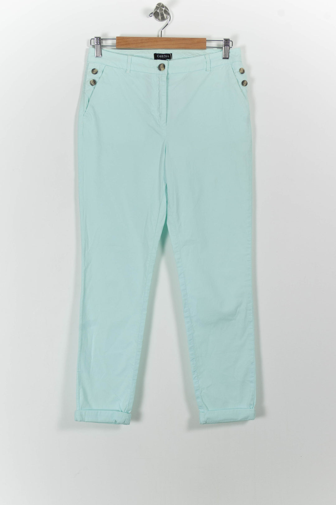 Pantalon Bleu Clair - Taille M/38 de la marque Caroll | PARAD63878 - Vendu par Paradigme - Image 2