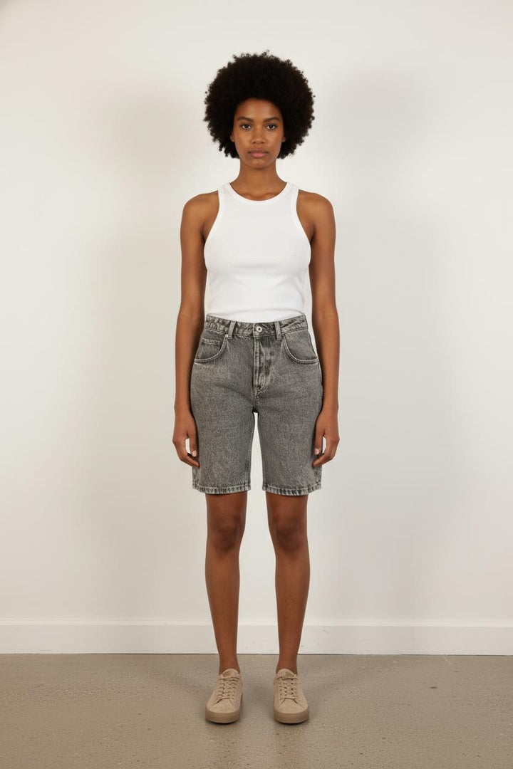 Short en Jean Gris - Taille XS/34