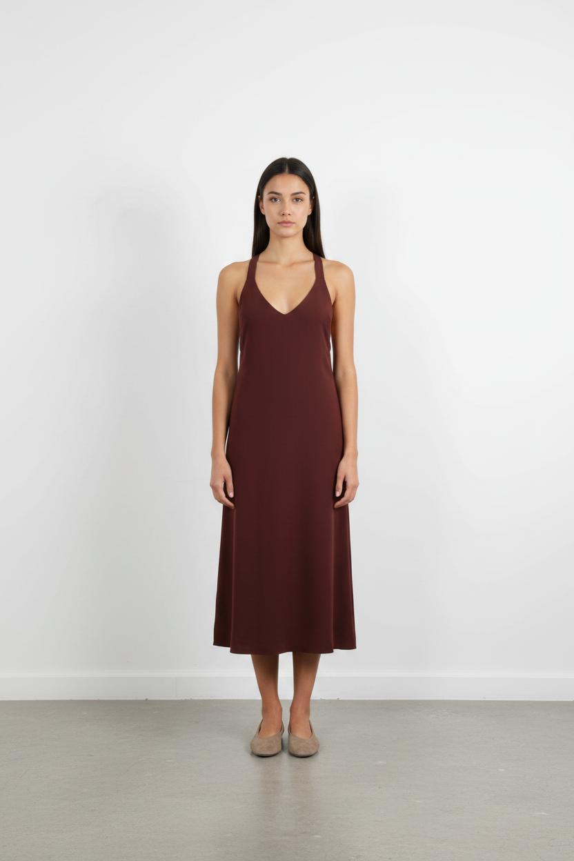 Robe Midi Marron - Taille XS/34