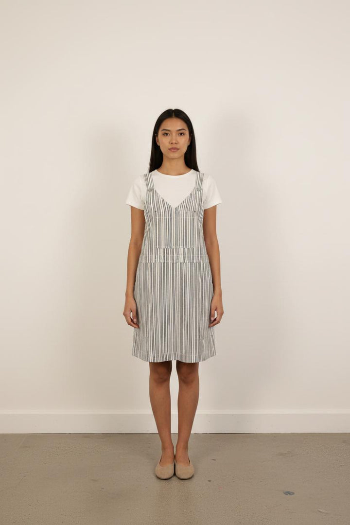 Robe Salopette Bleue et Blanche - Taille M/38