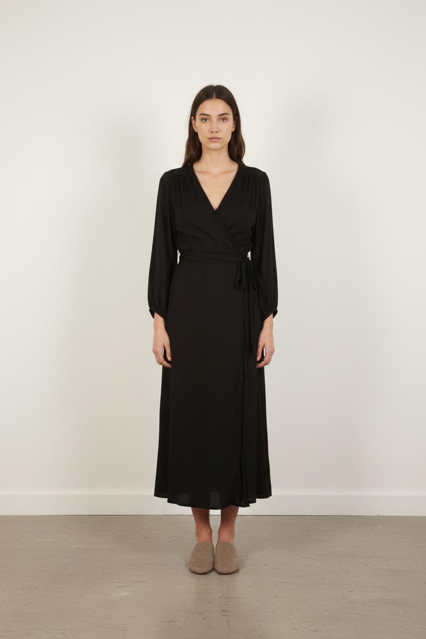 Robe Portefeuille Noire - Taille M/38