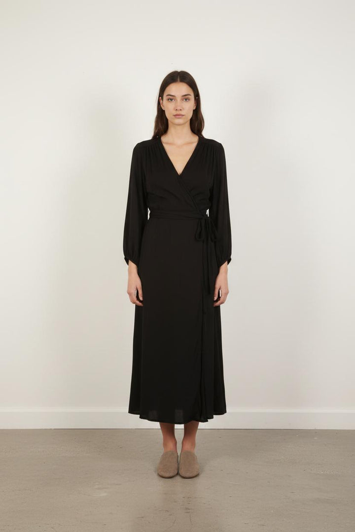 Robe Portefeuille Noire - Taille M/38