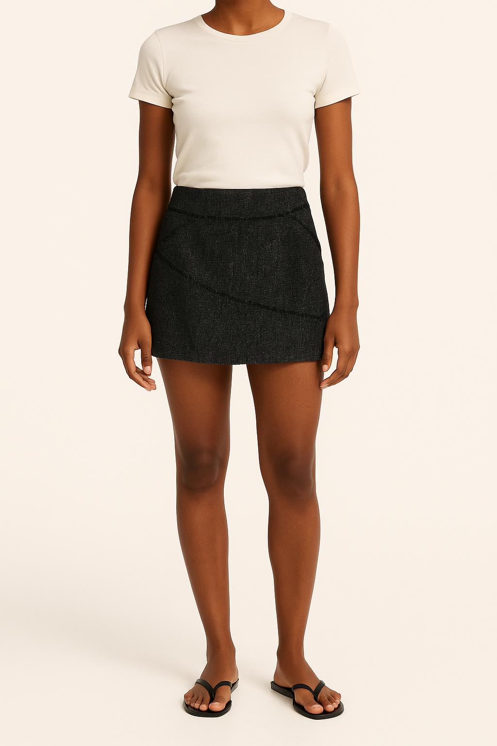 Jupe Courte Noire - Taille S/36 de la marque Grace & Mila | PARAD63948 - Vendu par Paradigme - Image 1