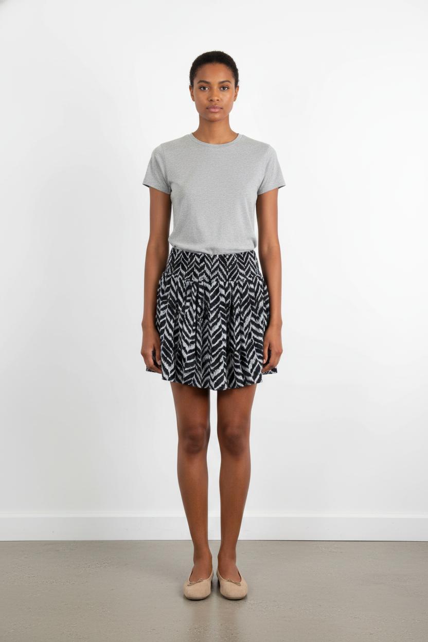 Jupe Courte Noire et Blanche - Taille M/38
