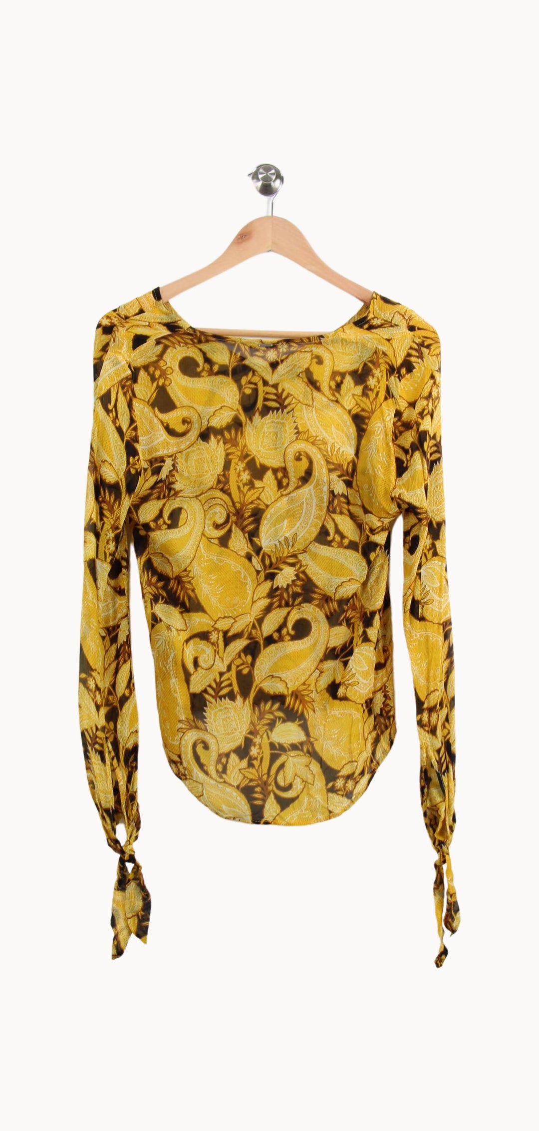 Blouse Jaune et Noire - Taille S/36 de la marque IKKS | PARAD63951 - Vendu par Paradigme - Image 4