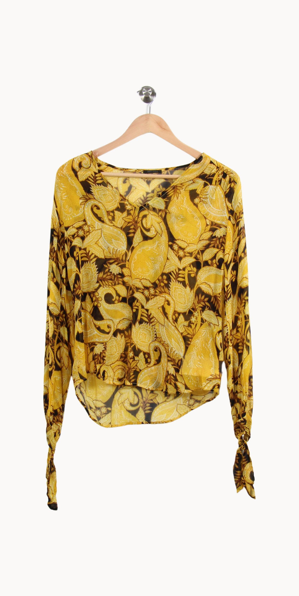 Blouse Jaune et Noire - Taille S/36 de la marque IKKS | PARAD63951 - Vendu par Paradigme - Image 2