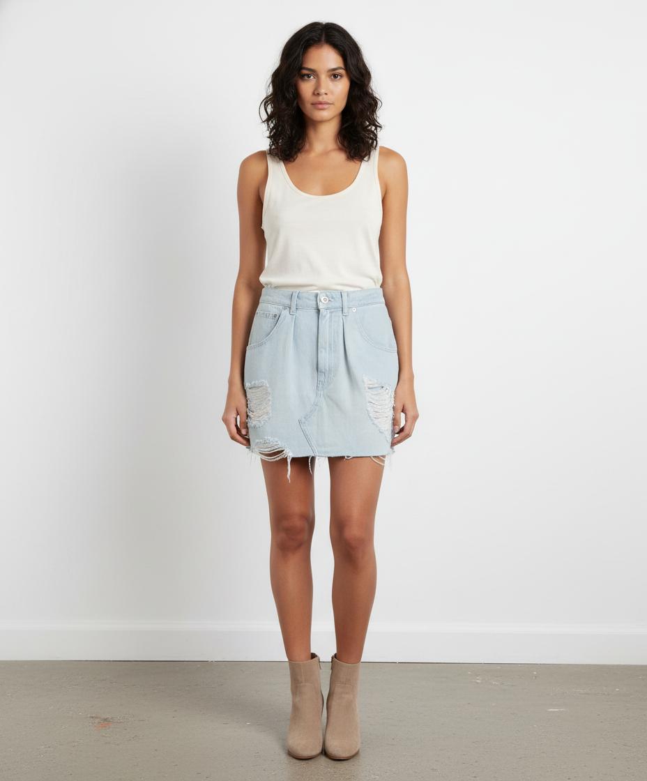 Jupe en Jean Bleue - Taille S/36