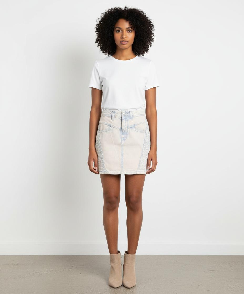 Jupe Courte Bleu et Blanc - Taille S/36