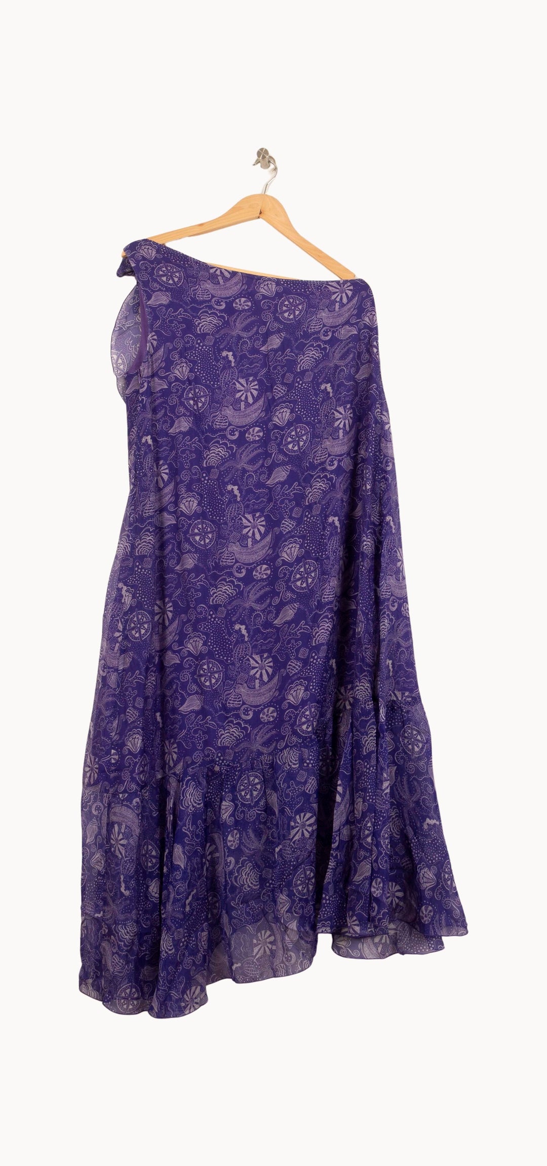 Robe Asymétrique Violette - Taille L/40 de la marque Soi Paris | PARAD64015 - Vendu par Paradigme - Image 4