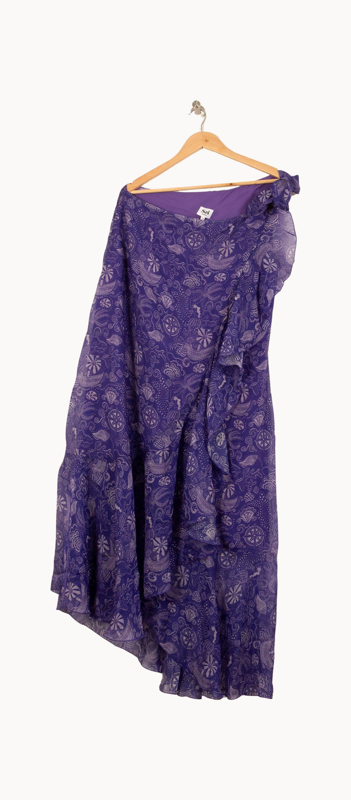 Robe Asymétrique Violette - Taille L/40 de la marque Soi Paris | PARAD64015 - Vendu par Paradigme - Image 2