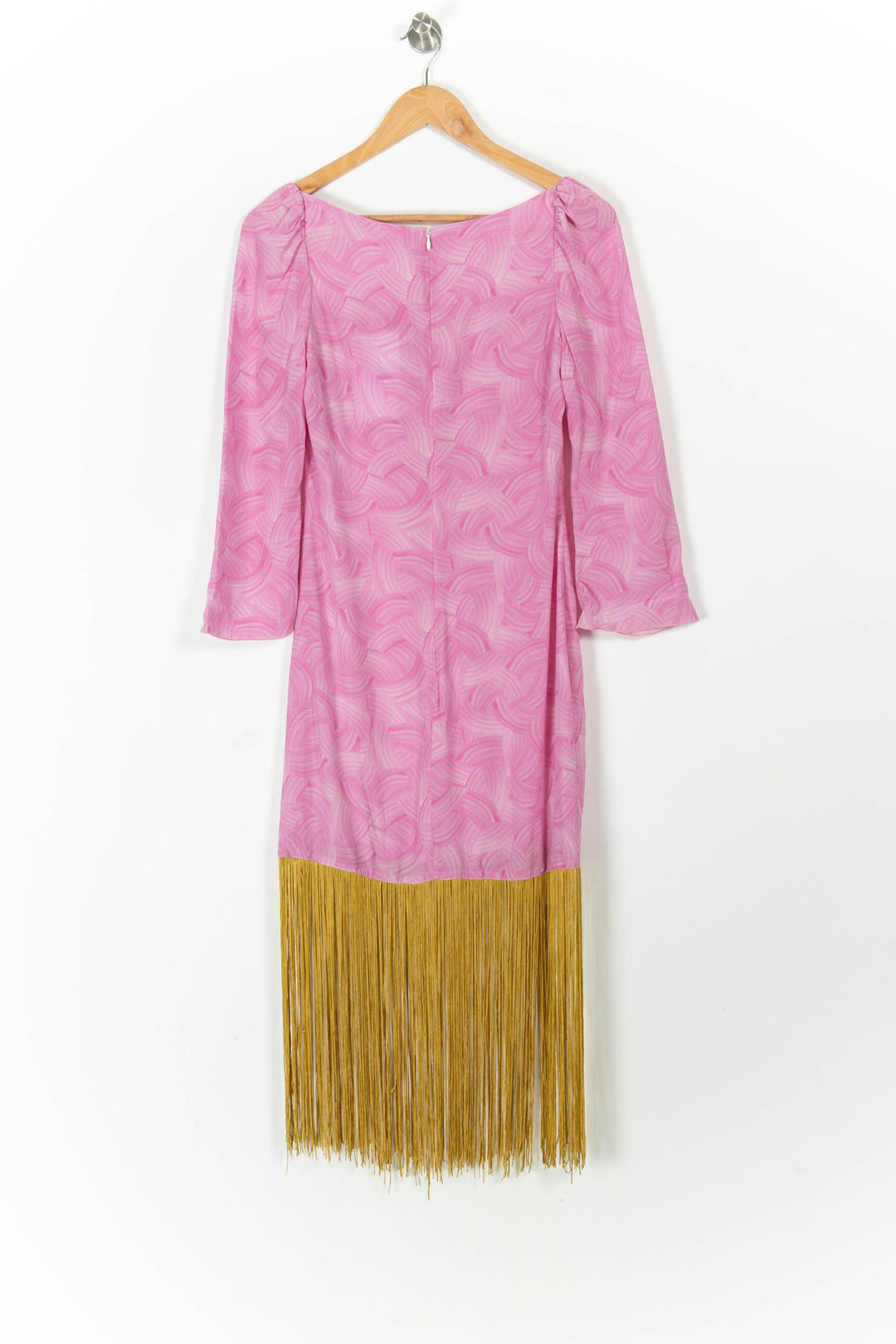 Robe à Franges Rose et Jaune - Taille S/36 de la marque Soi Paris | PARAD64025 - Vendu par Paradigme - Image 4