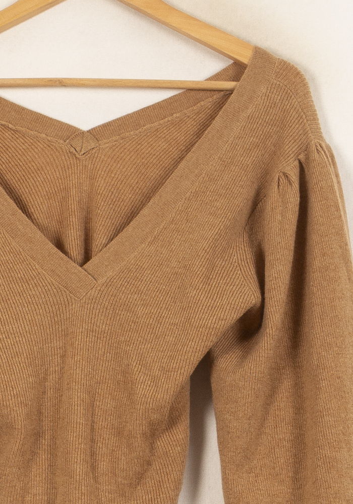 Pull Marron - Taille S/36 de la marque Bérénice | PARAD64033 - Vendu par Paradigme - Image 3