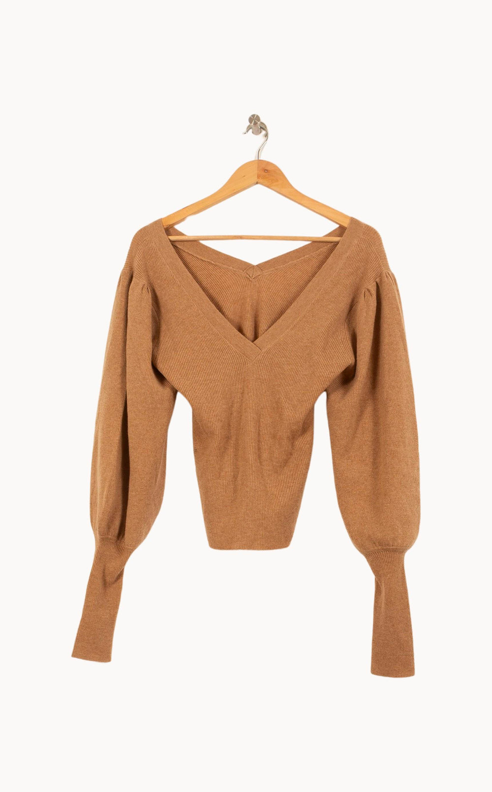 Pull Marron - Taille S/36 de la marque Bérénice | PARAD64033 - Vendu par Paradigme - Image 2