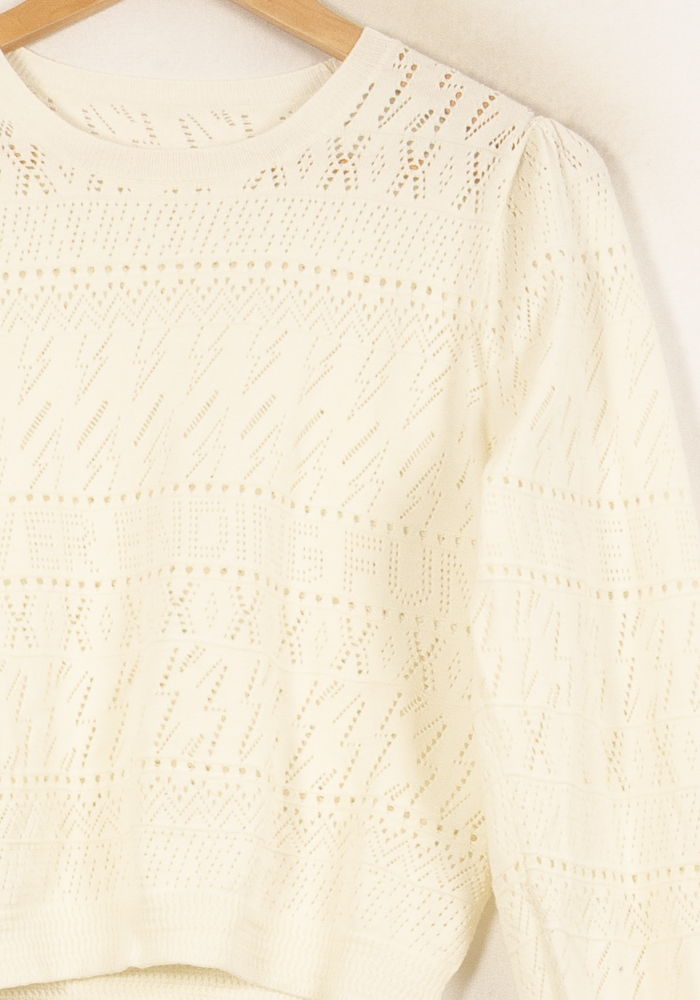 Pull Blanc - Taille S/36 de la marque Bérénice | PARAD64035 - Vendu par Paradigme - Image 3