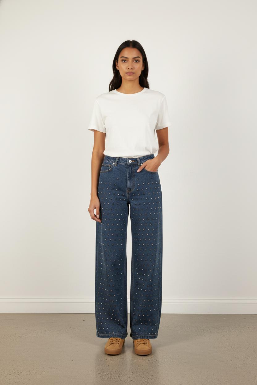 Jean Large Bleu - Taille S/36