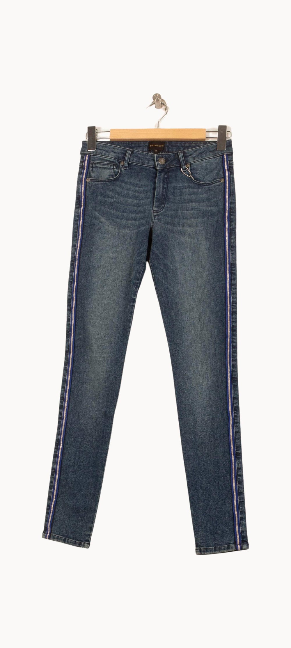 Jean Slim Bleu - Taille S/36 de la marque Bérénice | PARAD64055 - Vendu par Paradigme - Image 2