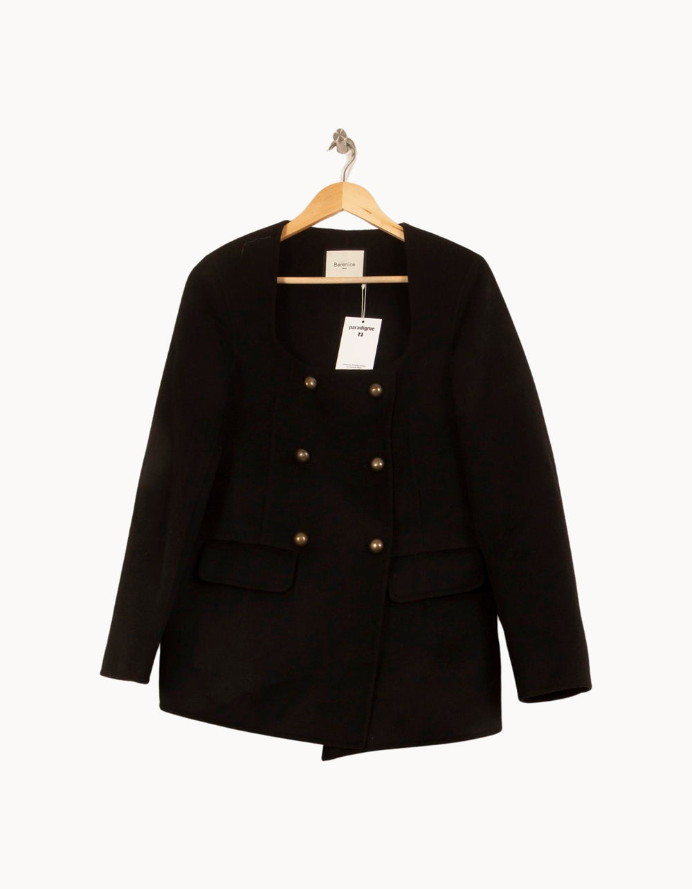 Manteau Noir - Taille S/36 de la marque Bérénice | PARAD64081 - Vendu par Paradigme - Image 2