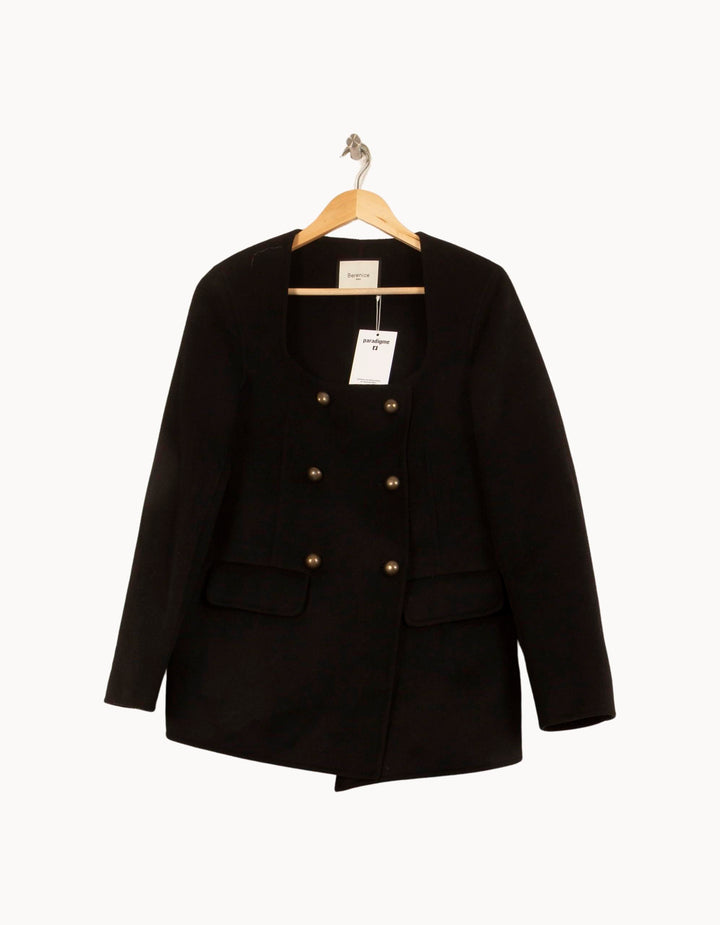 Manteau Noir - Taille S/36 de la marque Bérénice | PARAD64081 - Vendu par Paradigme - Image 2