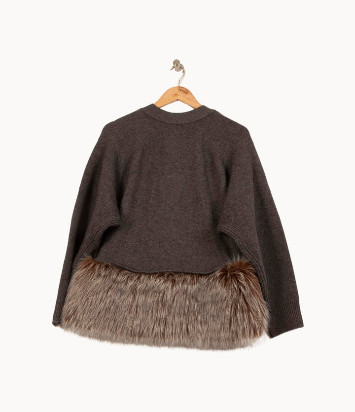 Veste Grise et Marron - Taille S/36 de la marque Bérénice | PARAD64082 - Vendu par Paradigme - Image 4