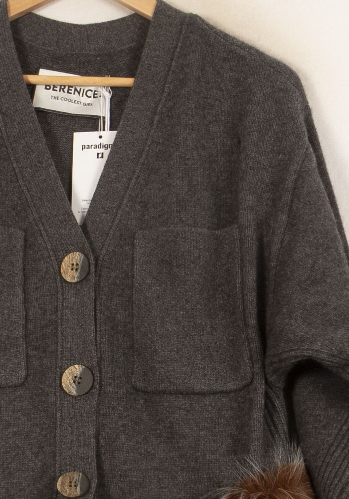 Veste Grise et Marron - Taille S/36 de la marque Bérénice | PARAD64082 - Vendu par Paradigme - Image 3