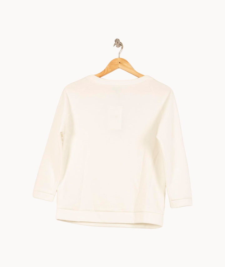 Sweat Blanc - Taille S/36 de la marque Bérénice | PARAD64088 - Vendu par Paradigme - Image 4