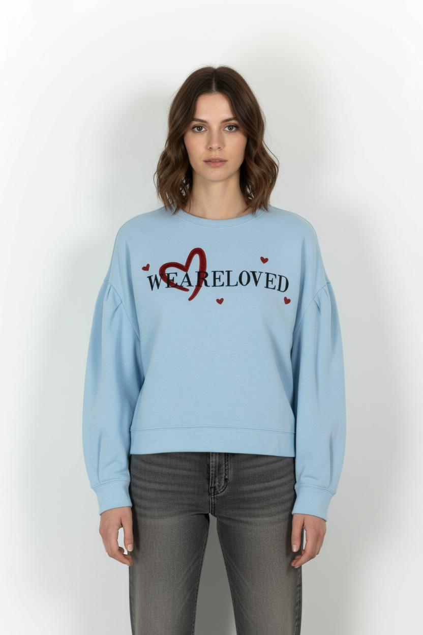 Sweatshirt Bleu et Rouge - Taille S/36 de la marque Bérénice | PARAD64089 - Vendu par Paradigme - Image 1