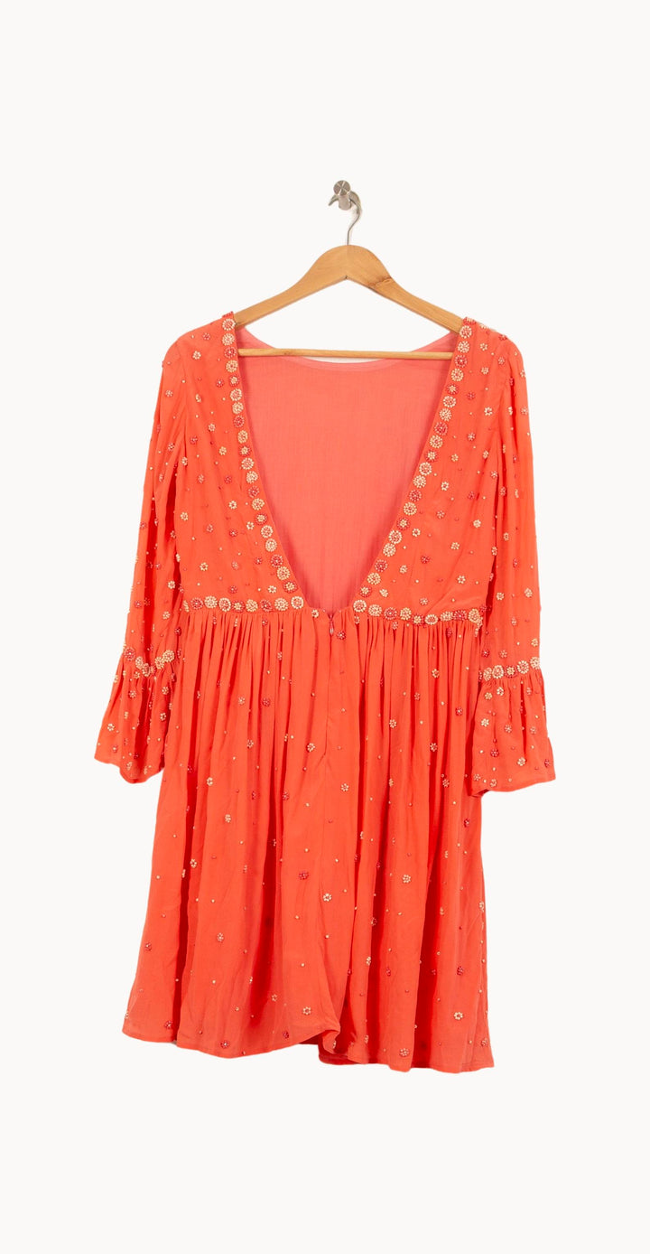 Robe Courte Rose - Taille XL/42 de la marque Soi Paris | PARAD64100 - Vendu par Paradigme - Image 4