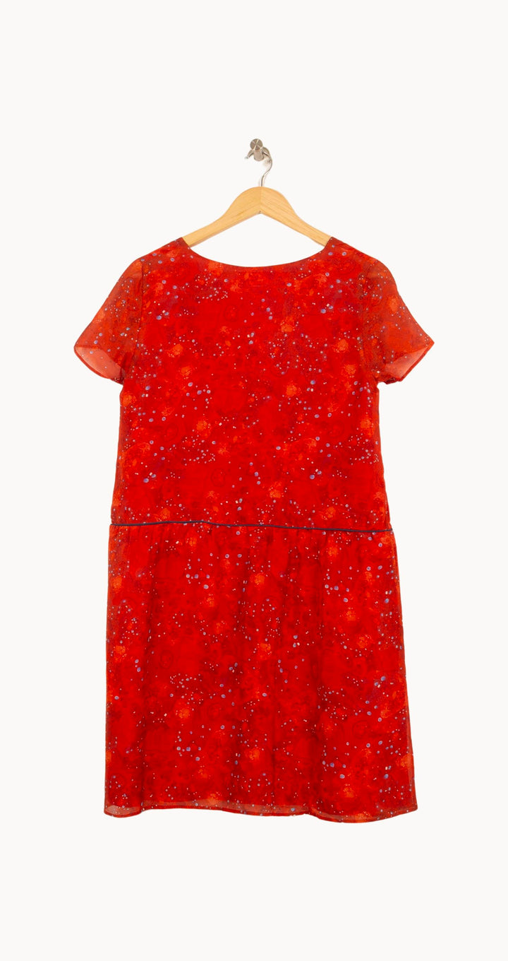Robe Courte Rouge - Taille S/36 de la marque Soi Paris | PARAD64104 - Vendu par Paradigme - Image 4