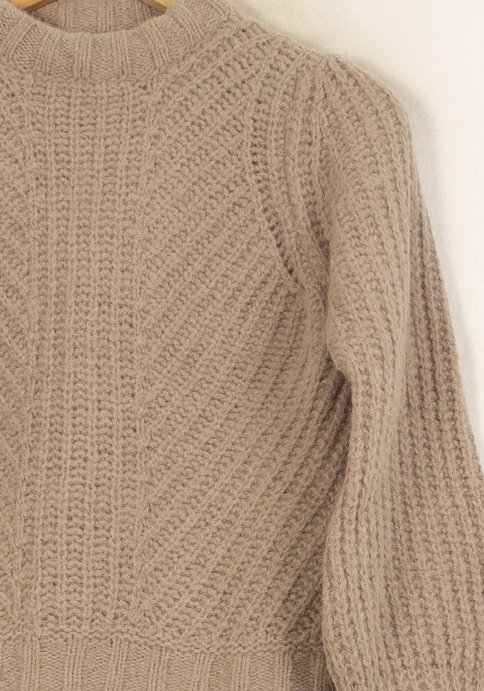 Pull Beige - Taille XS/34 de la marque Soi Paris | PARAD64106 - Vendu par Paradigme - Image 3