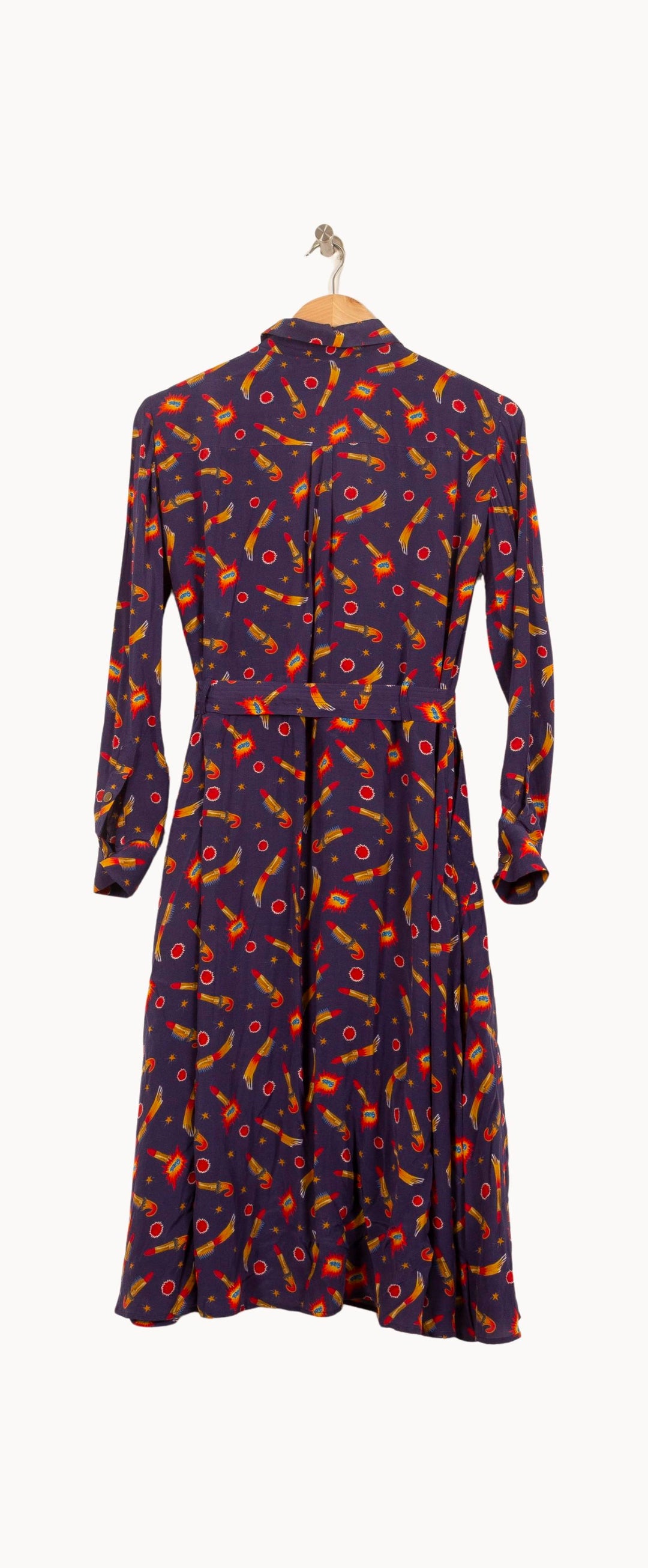 Robe Chemise Bleue - Taille S/36 de la marque Soi Paris | PARAD64107 - Vendu par Paradigme - Image 4