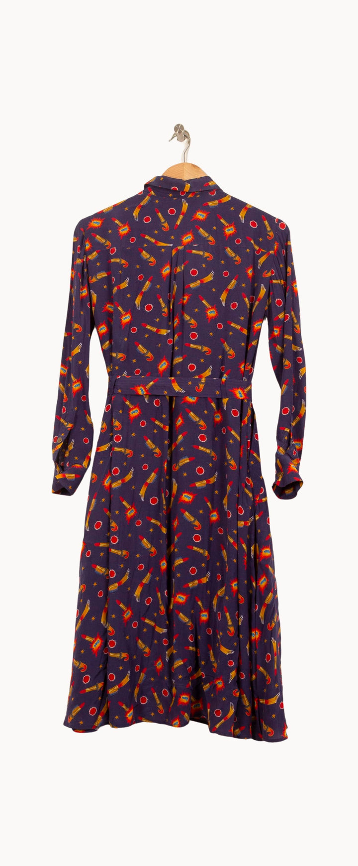 Robe Chemise Bleue - Taille S/36 de la marque Soi Paris | PARAD64107 - Vendu par Paradigme - Image 4