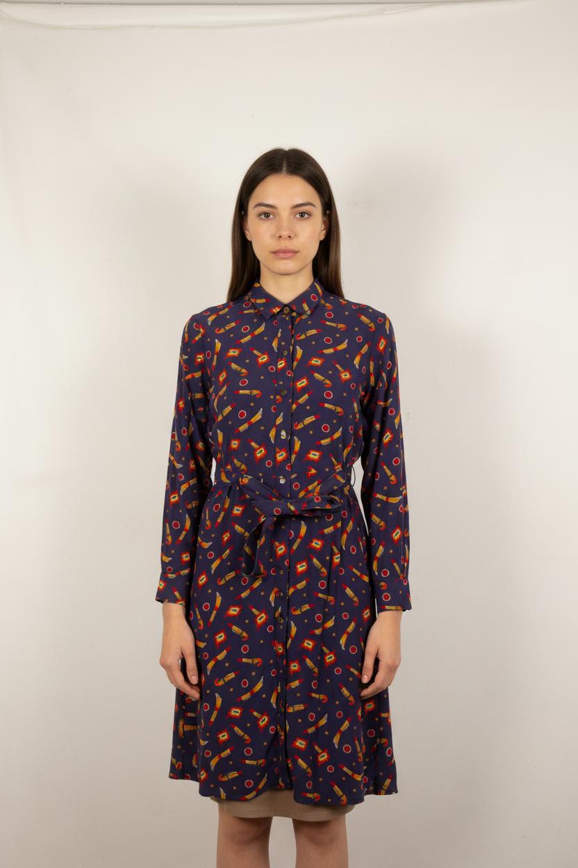 Robe Chemise Bleue - Taille S/36