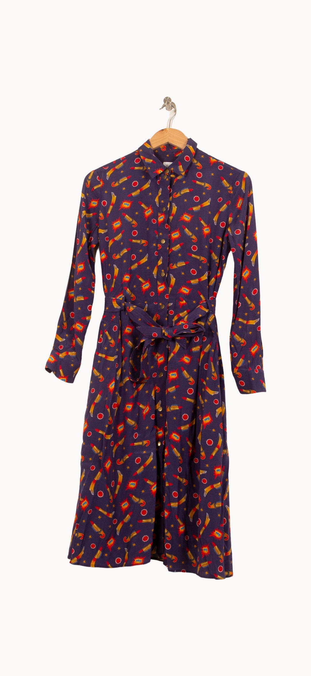 Robe Chemise Bleue - Taille S/36 de la marque Soi Paris | PARAD64107 - Vendu par Paradigme - Image 2