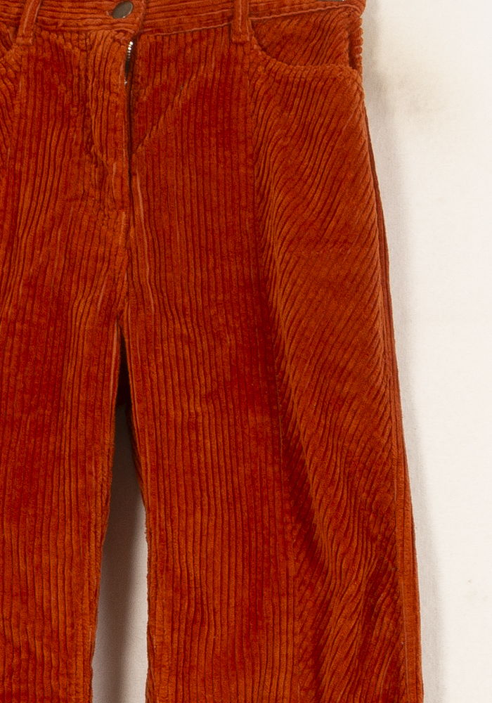 Pantalon côtelé orange - Taille XS/34 de la marque Soi Paris | PARAD64108 - Vendu par Paradigme - Image 3