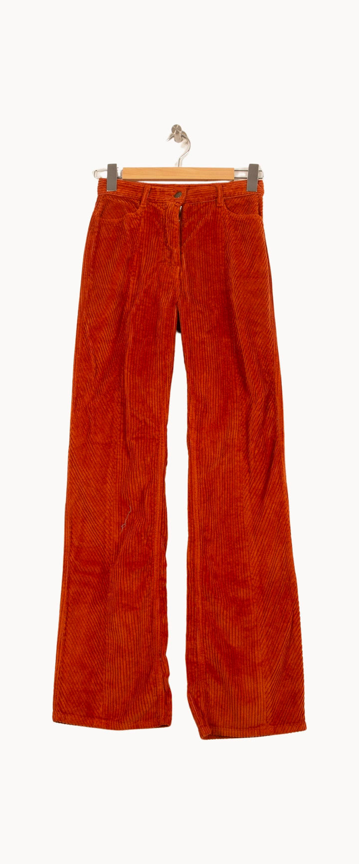 Pantalon côtelé orange - Taille XS/34 de la marque Soi Paris | PARAD64108 - Vendu par Paradigme - Image 2