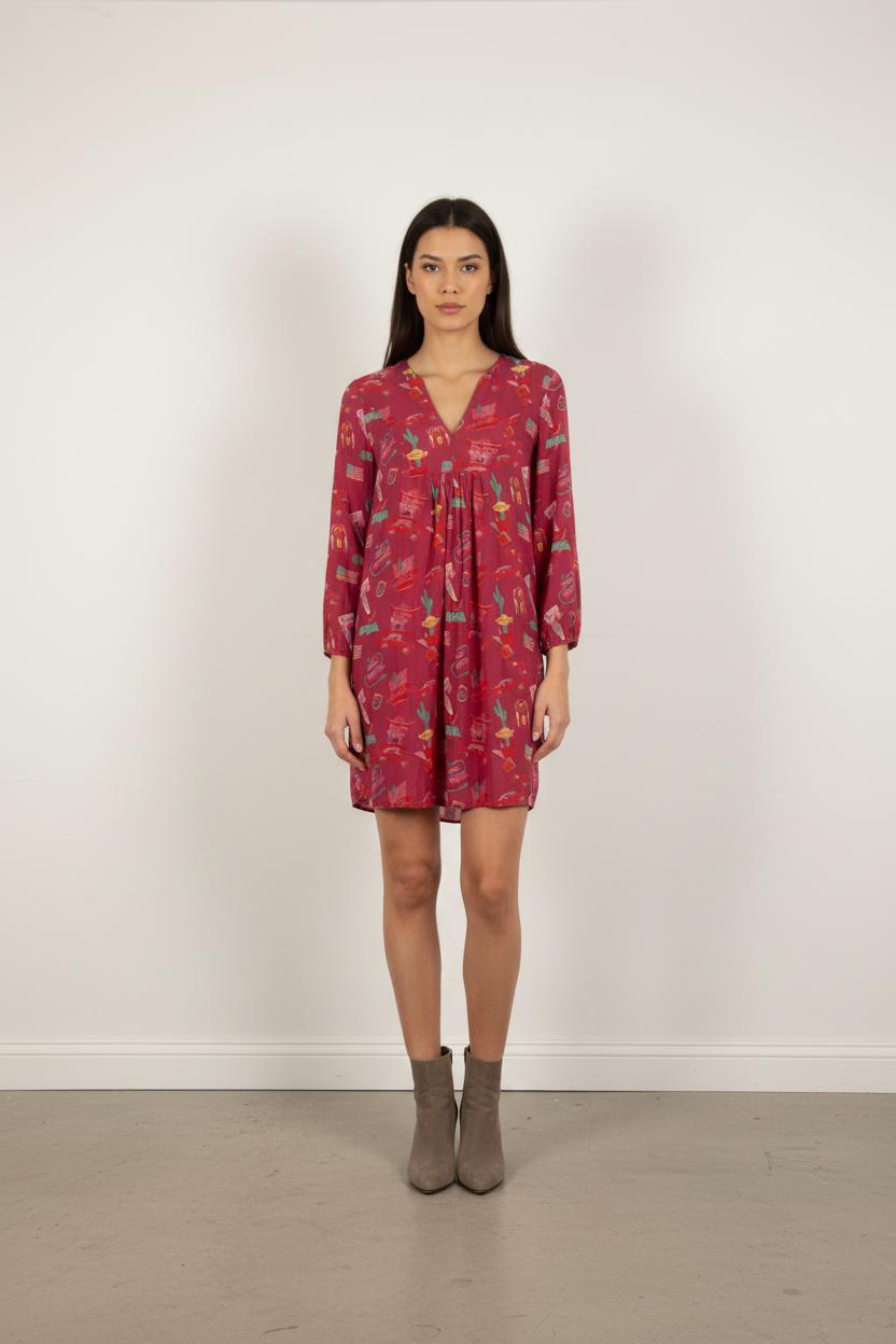 Robe Imprimée Rose - Taille S/36