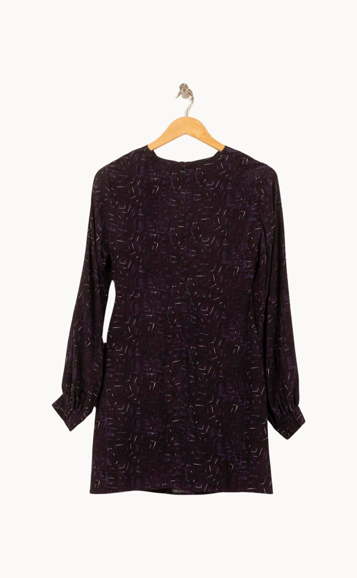 Robe Courte Violette - Taille S/36 de la marque Soi Paris | PARAD64111 - Vendu par Paradigme - Image 4