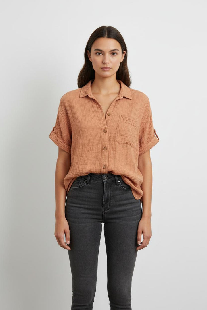 Chemise Rose - Taille XS/34